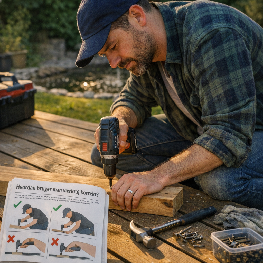 hvordan bruger man værktøj korrekt